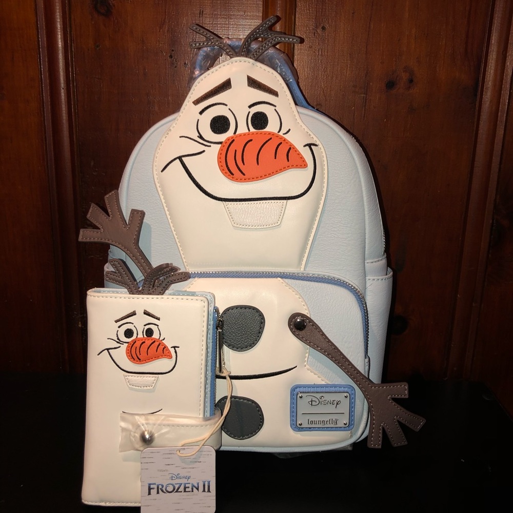 Disney frozen Olaf backpack and wallet set